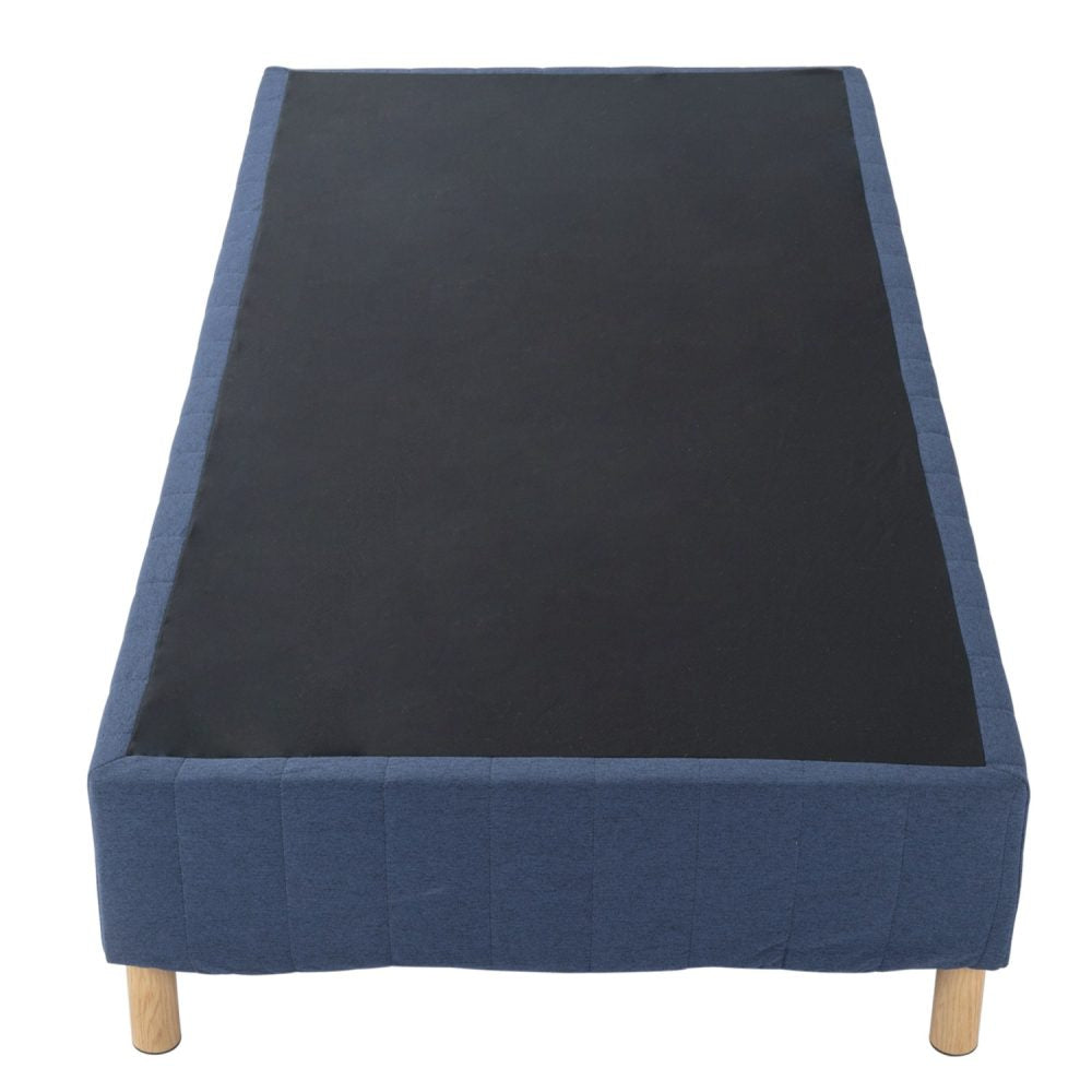 Metal Bed Frame Mattress Foundation Blue &#8211; King