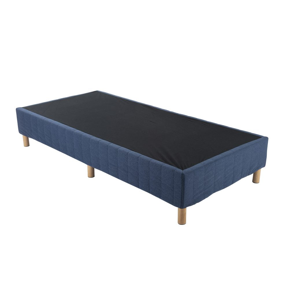 Metal Bed Frame Mattress Foundation Blue &#8211; King