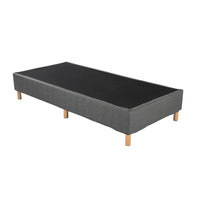 Thumbnail for Metal Bedframe Mattress Foundation (Dark Grey) – Double