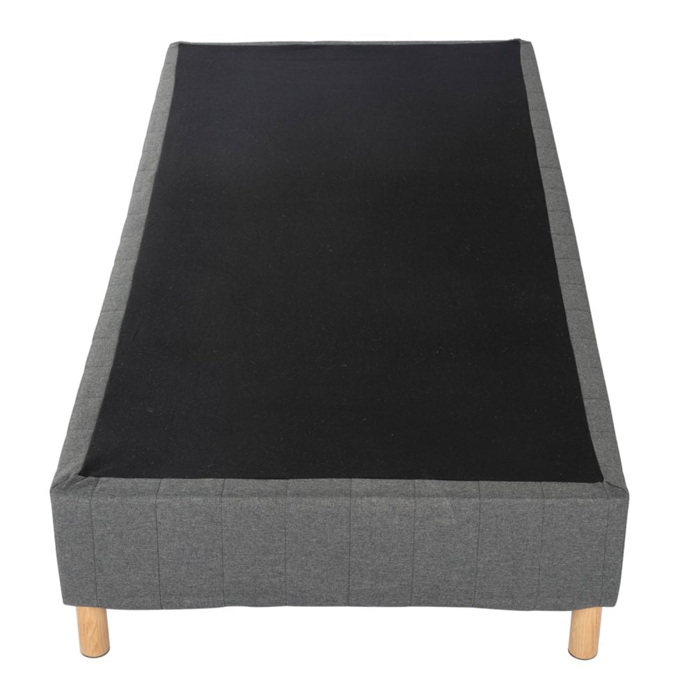 Metal Bedframe Mattress Foundation (Dark Grey) &#8211; King