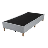 Thumbnail for Metal Bedframe Mattress Foundation (Light Grey) – Double