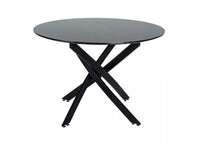 Thumbnail for Round Marble-Effect Table – Black