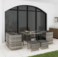 Thumbnail for Horrocks 8 Seater Outdoor Dining Set-Grey