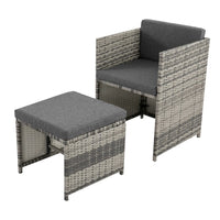 Thumbnail for Horrocks 8 Seater Outdoor Dining Set-Grey