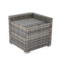 Thumbnail for Large Modular Outdoor Ottoman Lounge Set in Grey