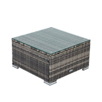 Thumbnail for Large Modular Outdoor Ottoman Lounge Set in Grey