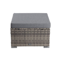 Thumbnail for Large Modular Outdoor Ottoman Lounge Set in Grey