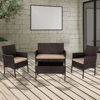 Thumbnail for Breeze 4-Seat Wicker Outdoor Lounge Set