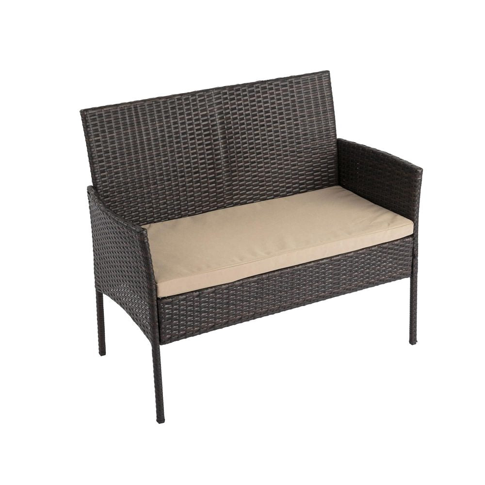 Breeze 4-Seat Wicker Outdoor Lounge Set