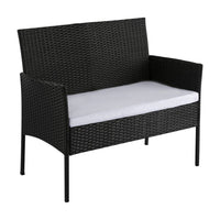 Thumbnail for Ville 4-Seater PE Wicker Outdoor Lounge Sofa Set