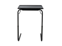 Thumbnail for Foldable Table Adjustable Tray Laptop Desk with Removable Cup Holder-Black