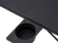 Thumbnail for Foldable Table Adjustable Tray Laptop Desk with Removable Cup Holder-Black