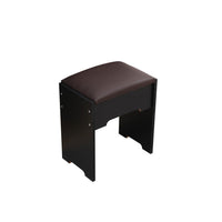 Thumbnail for Fidel Vanity Set with Cushioned Stool and Lighted Mirror- Black