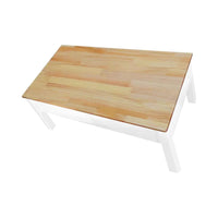 Thumbnail for Sleek Natural Wood Rectangle Coffee Table