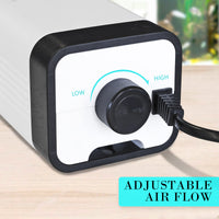 Thumbnail for Dynamic Power Aquarium Air Pump Oxygen Hydroponic 2 Outlet 180L/H 4W