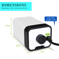 Thumbnail for Dynamic Power Aquarium Air Pump Oxygen Hydroponic 2 Outlet 180L/H 4W