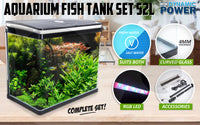 Thumbnail for Dynamic Power Aquarium Fish Tank 52L Curved Glass RGB LED