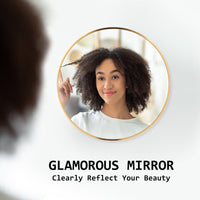 Thumbnail for La Bella Gold Wall Mirror Round Aluminum Frame Makeup Decor Bathroom Vanity 50cm