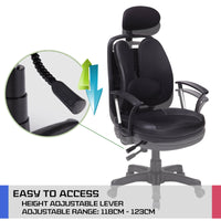 Thumbnail for Korean Black Office Chair Ergonomic SUPERB