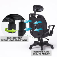 Thumbnail for Korean Grey Office Chair Ergonomic SUPERB