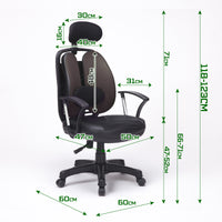 Thumbnail for Korean Grey Office Chair Ergonomic SUPERB