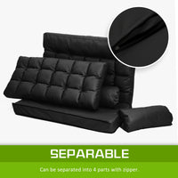 Thumbnail for La Bella Double Seat Couch Bed Black Sofa Gemini Leather