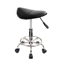 Thumbnail for Forever Beauty Black Salon Barber Stool Swivel Saddle Type