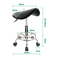 Thumbnail for Forever Beauty Black Salon Barber Stool Swivel Saddle Type