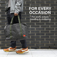 Thumbnail for KOELE Khaki Shopper Bag Travel Duffle Bag Foldable Laptop Luggage KO-BOSTON