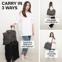 Thumbnail for KOELE Khaki Shopper Bag Travel Duffle Bag Foldable Laptop Luggage KO-BOSTON