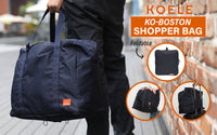 Thumbnail for KOELE Navy Shopper Bag Travel Duffle Bag Foldable Laptop Luggage KO-BOSTON