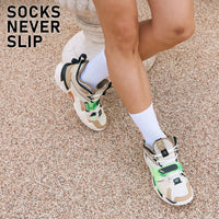 Thumbnail for Rexy 5 Pack Large White 3D Seamless Crew Socks Slim Breathable