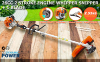 Thumbnail for Dynamic Power Garden Whipper Snipper Brush Cutter 26cc with 1 Blade