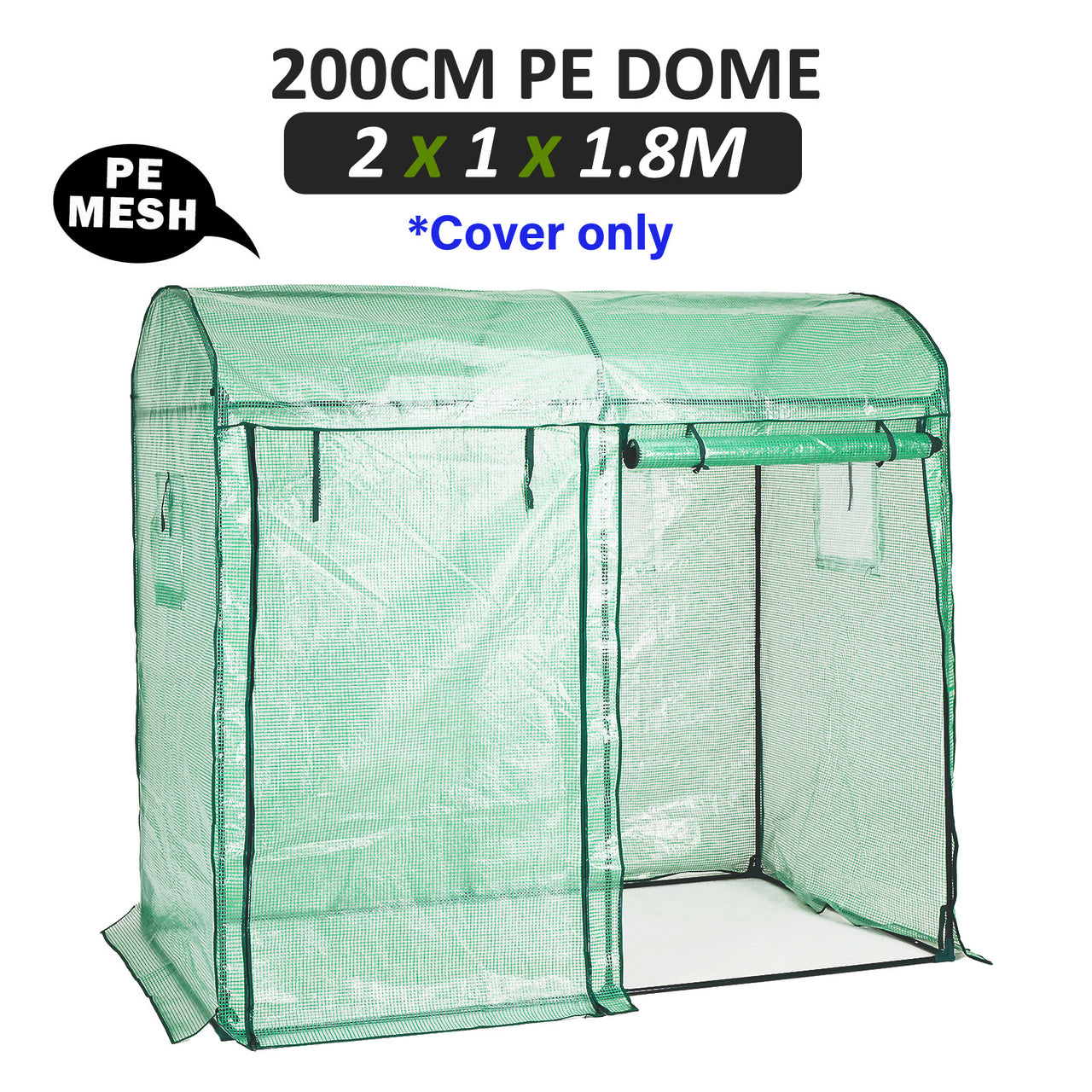 Home Ready Dome 200cm Garden Greenhouse Shed PE Cover Only