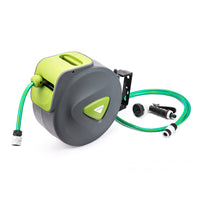 Thumbnail for Dynamic Power Garden Water Hose 30M Retractable Rewind Reel Wall Mounted