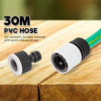 Thumbnail for Dynamic Power Garden Water Hose 30M Retractable Rewind Reel Wall Mounted