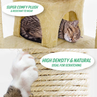 Thumbnail for Paw Mate 130cm Beige Cat Tree Soho Multi Level Scratcher