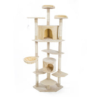 Thumbnail for Paw Mate 201cm Beige Cat Tree Parala Multi Level Scratcher