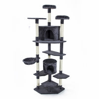 Thumbnail for Paw Mate 201cm Grey Cat Tree Parala Multi Level Scratcher