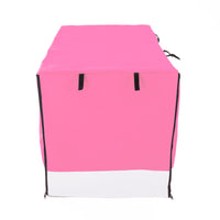 Thumbnail for Paw Mate Pink Cage Cover Enclosure for Wire Dog Cage Crate 24in
