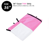 Thumbnail for Paw Mate Pink Cage Cover Enclosure for Wire Dog Cage Crate 36in
