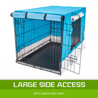 Thumbnail for Paw Mate Blue Cage Cover Enclosure for Wire Dog Cage Crate 42in
