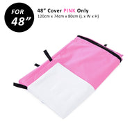 Thumbnail for Paw Mate Pink Cage Cover Enclosure for Wire Dog Cage Crate 48in