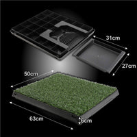 Thumbnail for Paw Mate Pet Dog Potty Tray Training Toilet 63cm x 50cm + 1 Grass Mat