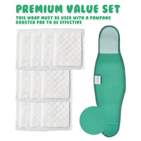 Thumbnail for PawPang M Dog Wrap Reusable Male + 10 Ct M Diaper Booster Pads Disposable
