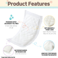 Thumbnail for PawPang M Dog Wrap Reusable Male + 10 Ct M Diaper Booster Pads Disposable