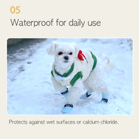 Thumbnail for Daeng Daeng Shoes 28pc M Blue Dog Shoes Waterproof Disposable Boots Anti-Slip Socks