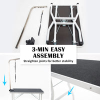 Thumbnail for Paw Mate Black Pet Grooming Salon Table Dog Cat 78cm