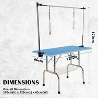 Thumbnail for Paw Mate Blue Pet Grooming Salon Table Dual Dog Cat 120cm