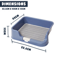 Thumbnail for PS KOREA Blue Dog Pet Potty Tray Training Toilet Raised Walls T1